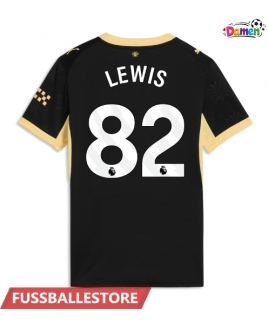 Günstige Manchester City Rico Lewis #82 Auswärtstrikot Damen 2026-27 Kurzarm
